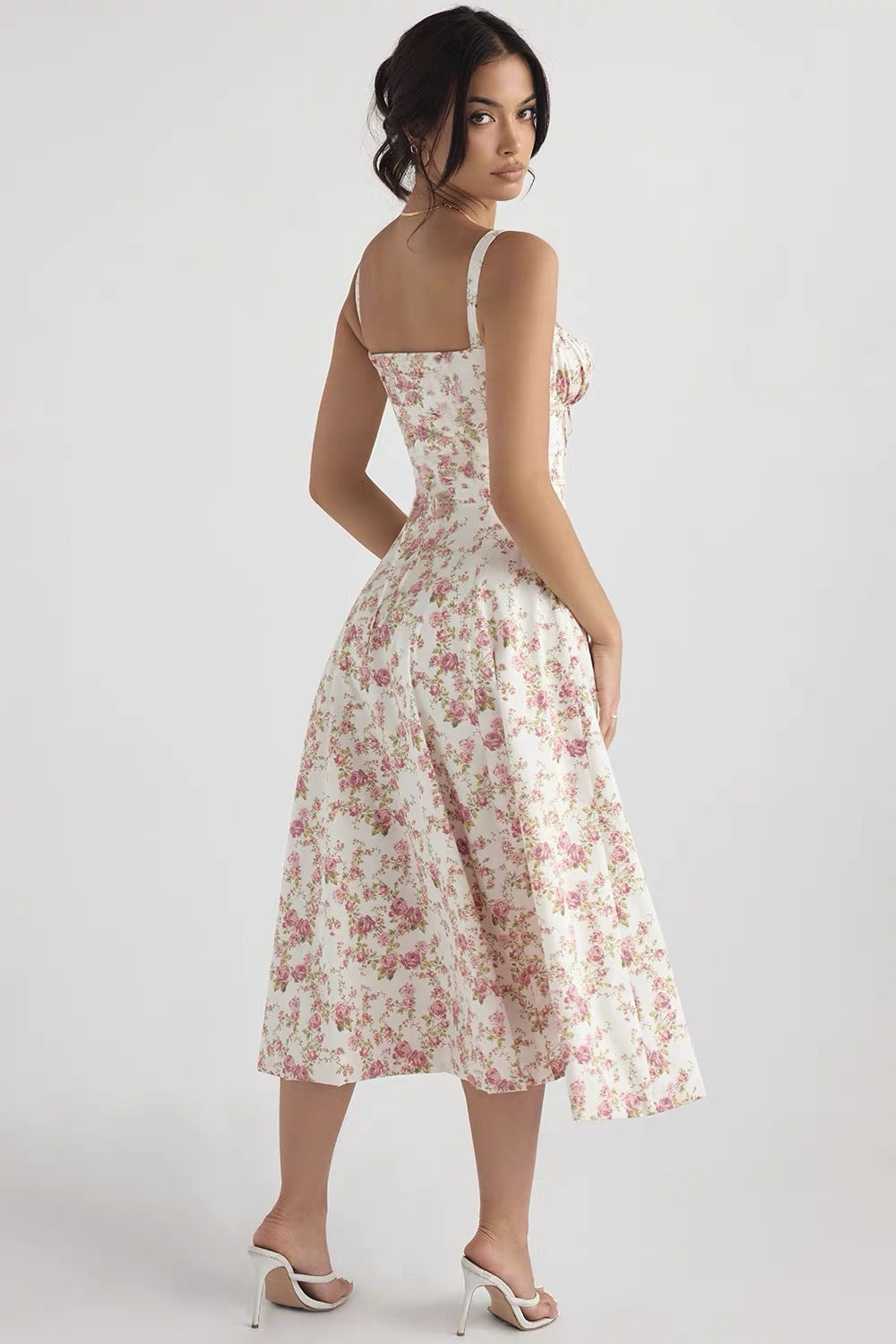 OLYVA-Minikleid mit Blumenmuster