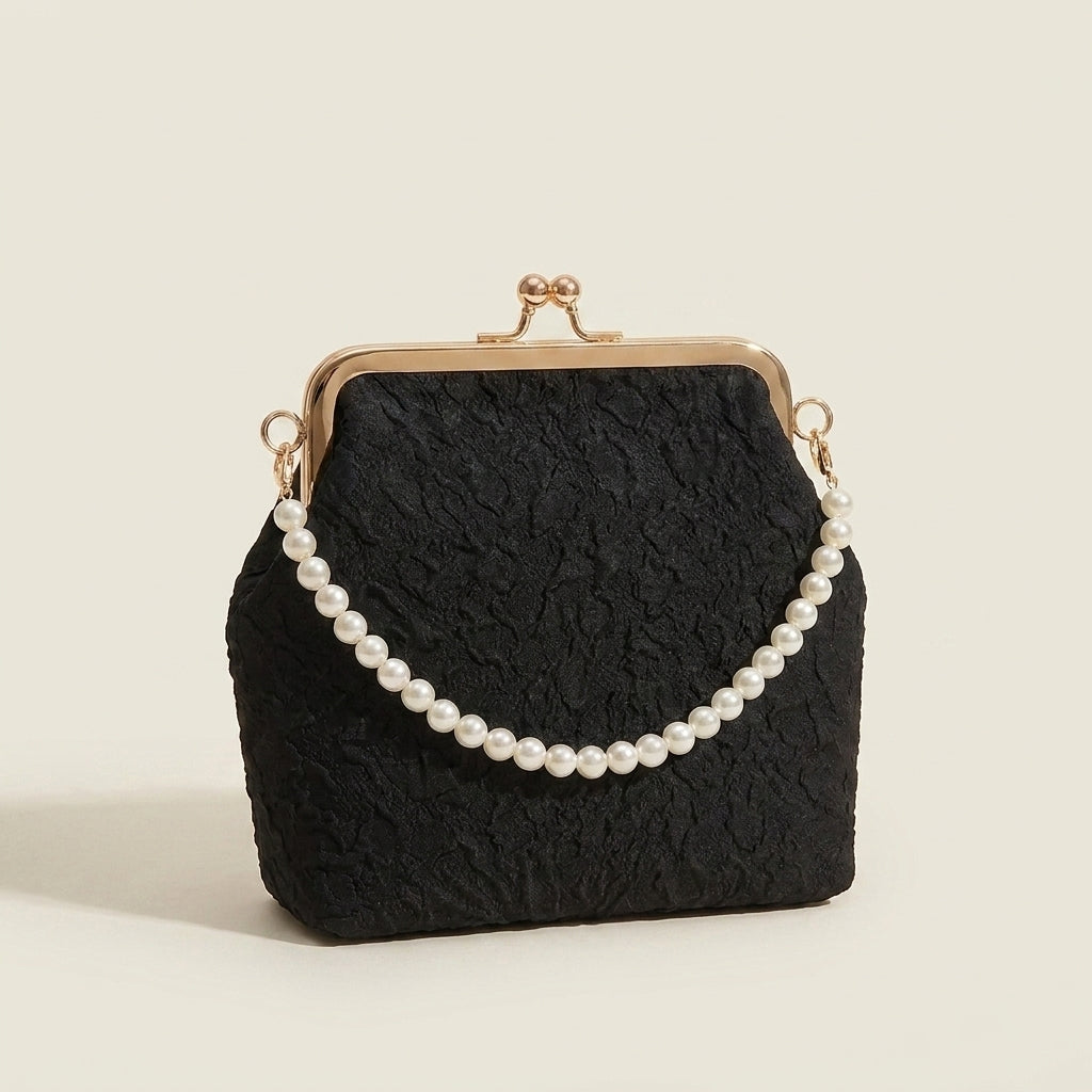 OLYVA – Noir Pearl Clutch