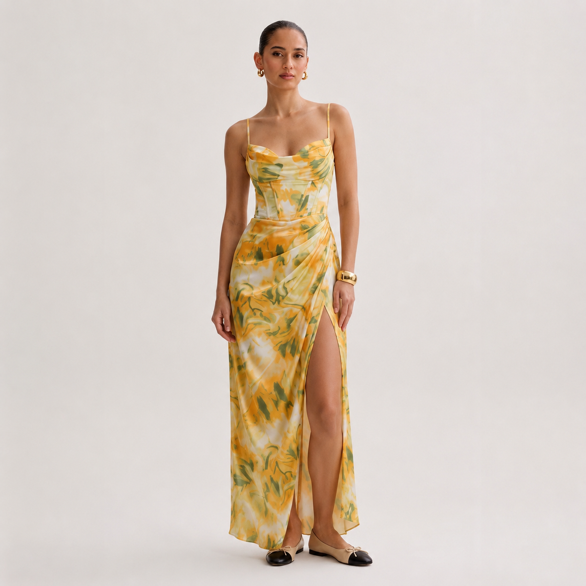Olyva - Kleid mit Beinschlitz