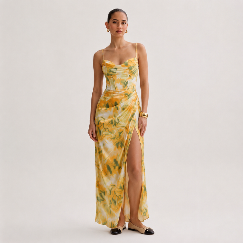 Olyva - Kleid mit Beinschlitz