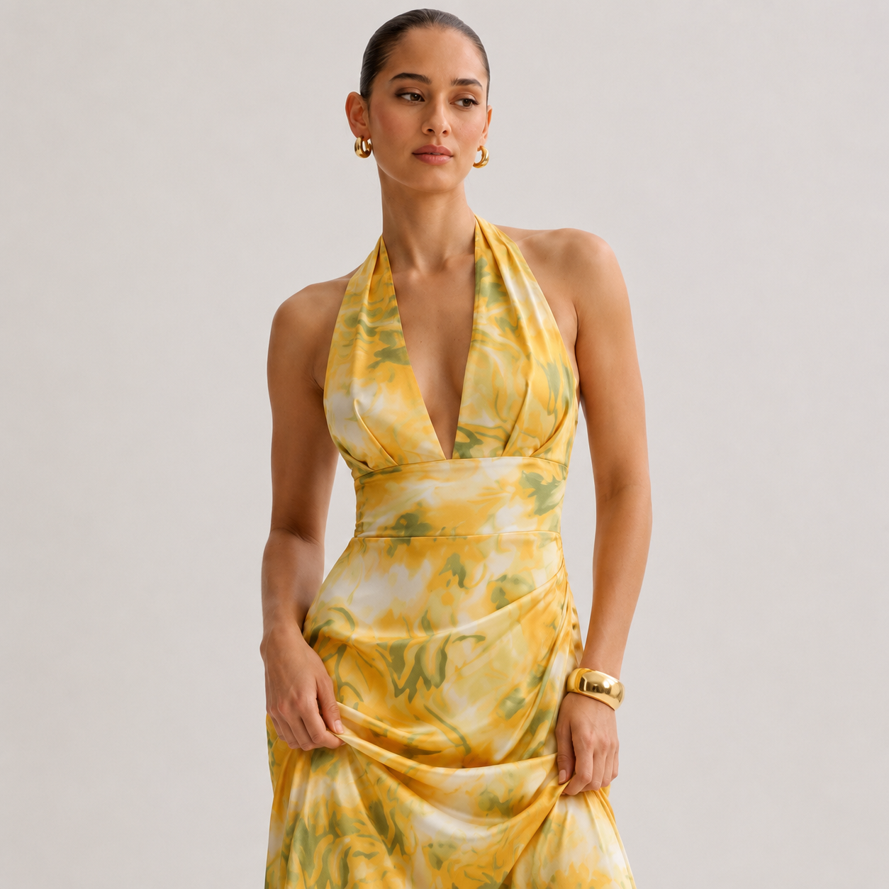 Olyva - Kleid mit Beinschlitz