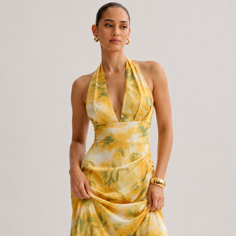 Olyva - Kleid mit Beinschlitz