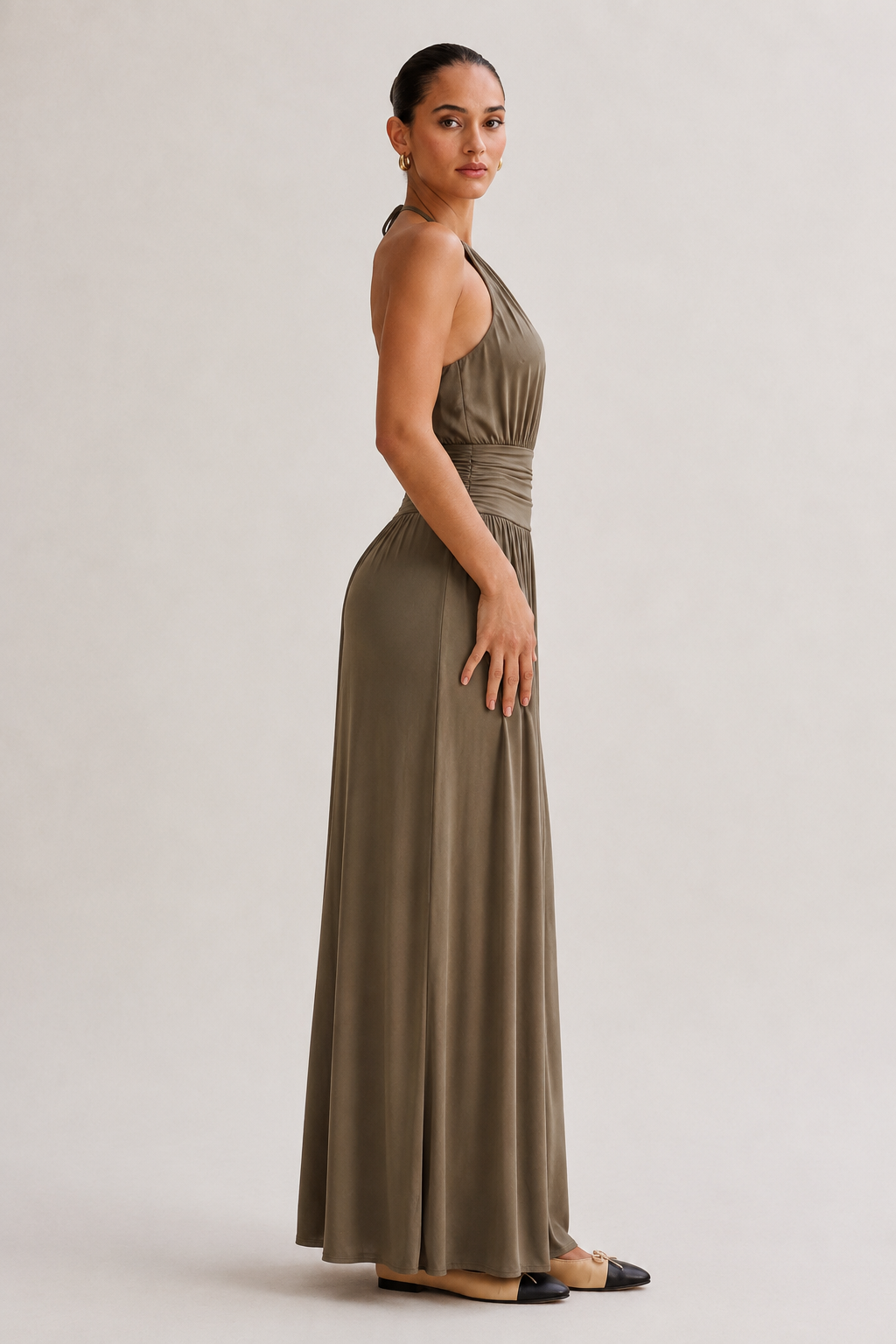OLYVA – Maxikleid mit Neckholder