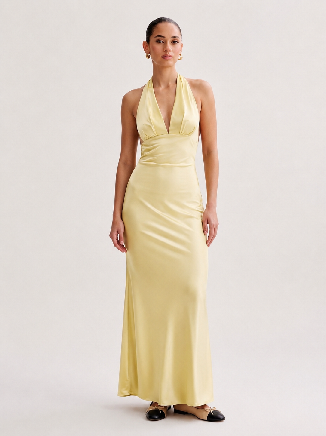 OLYVA - Fließendes Sommer-Maxikleid