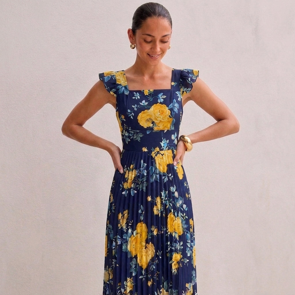 OLYVA – Aurelia Blumen-Maxikleid