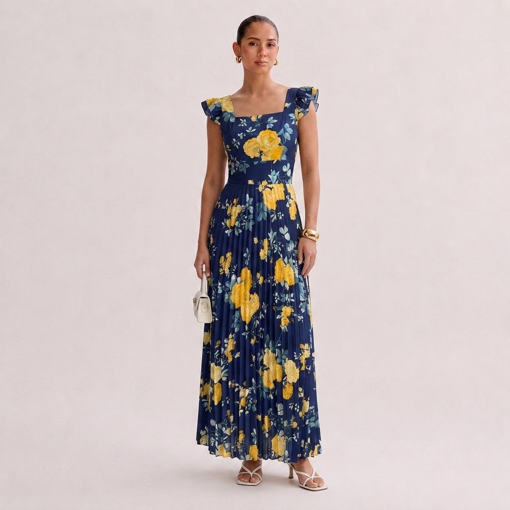 OLYVA – Aurelia Blumen-Maxikleid