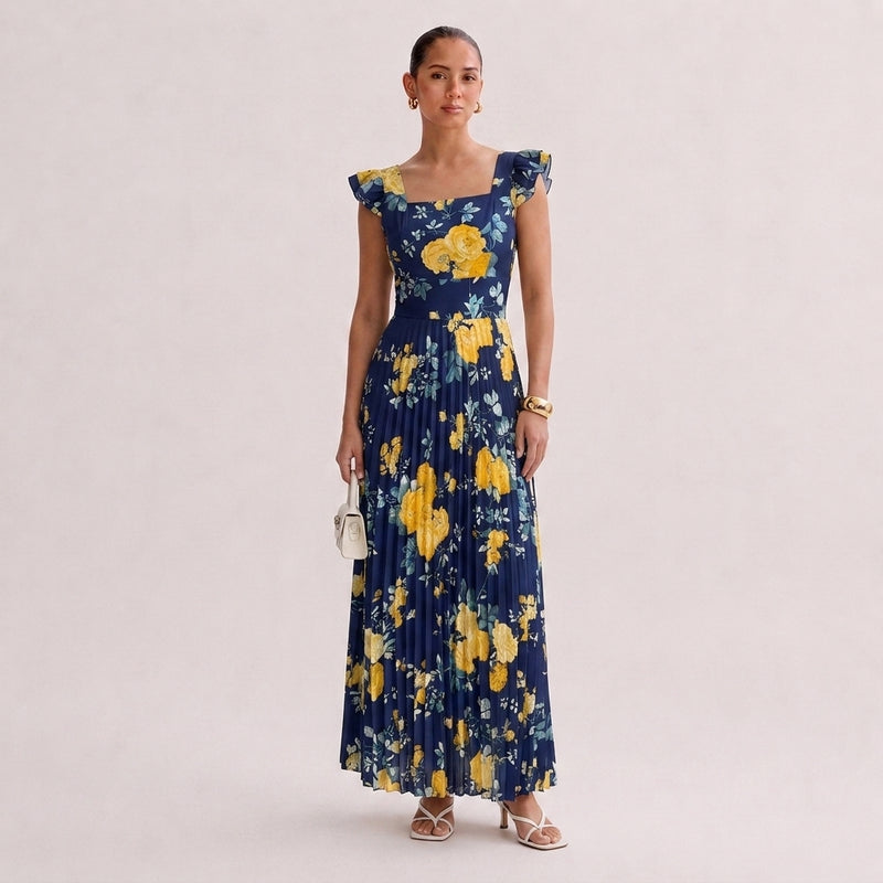 OLYVA – Aurelia Blumen-Maxikleid