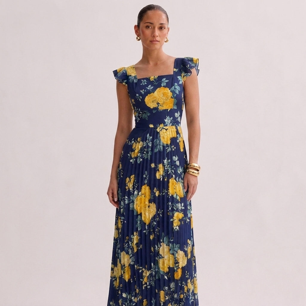 OLYVA – Aurelia Blumen-Maxikleid