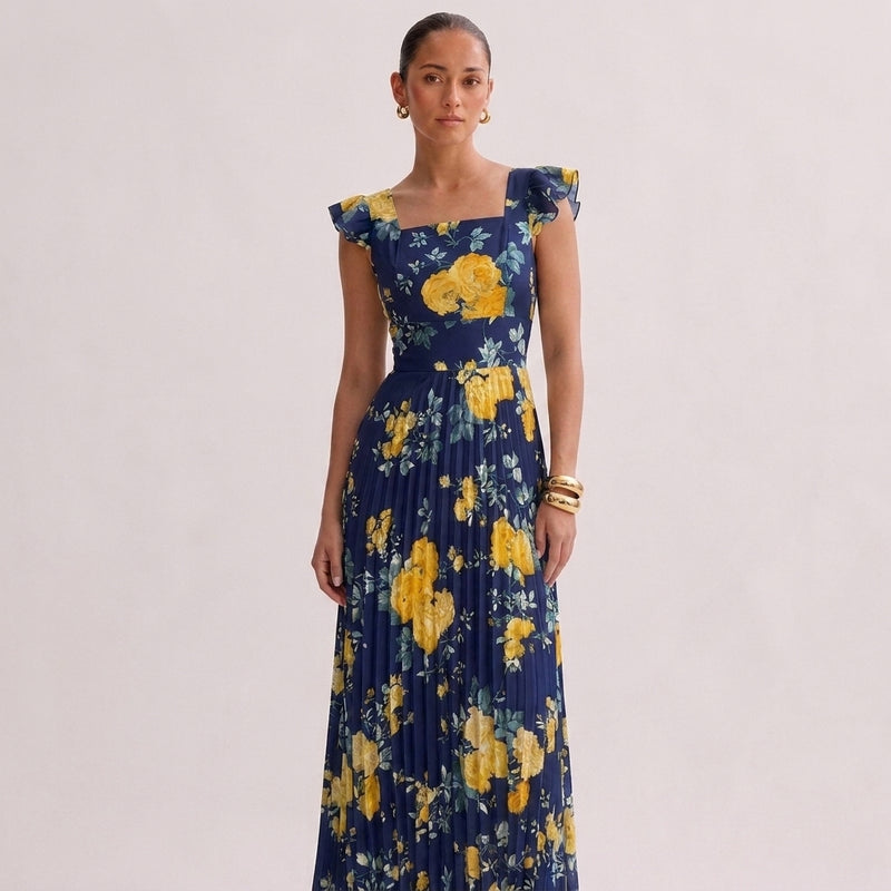 OLYVA – Aurelia Blumen-Maxikleid