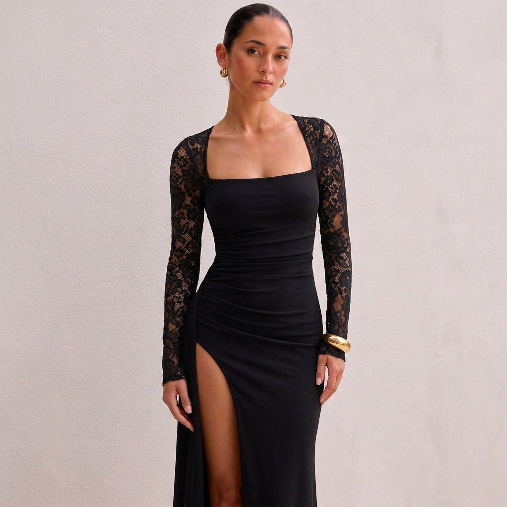 OLYVA – Noelle Spitzen-Abendkleid