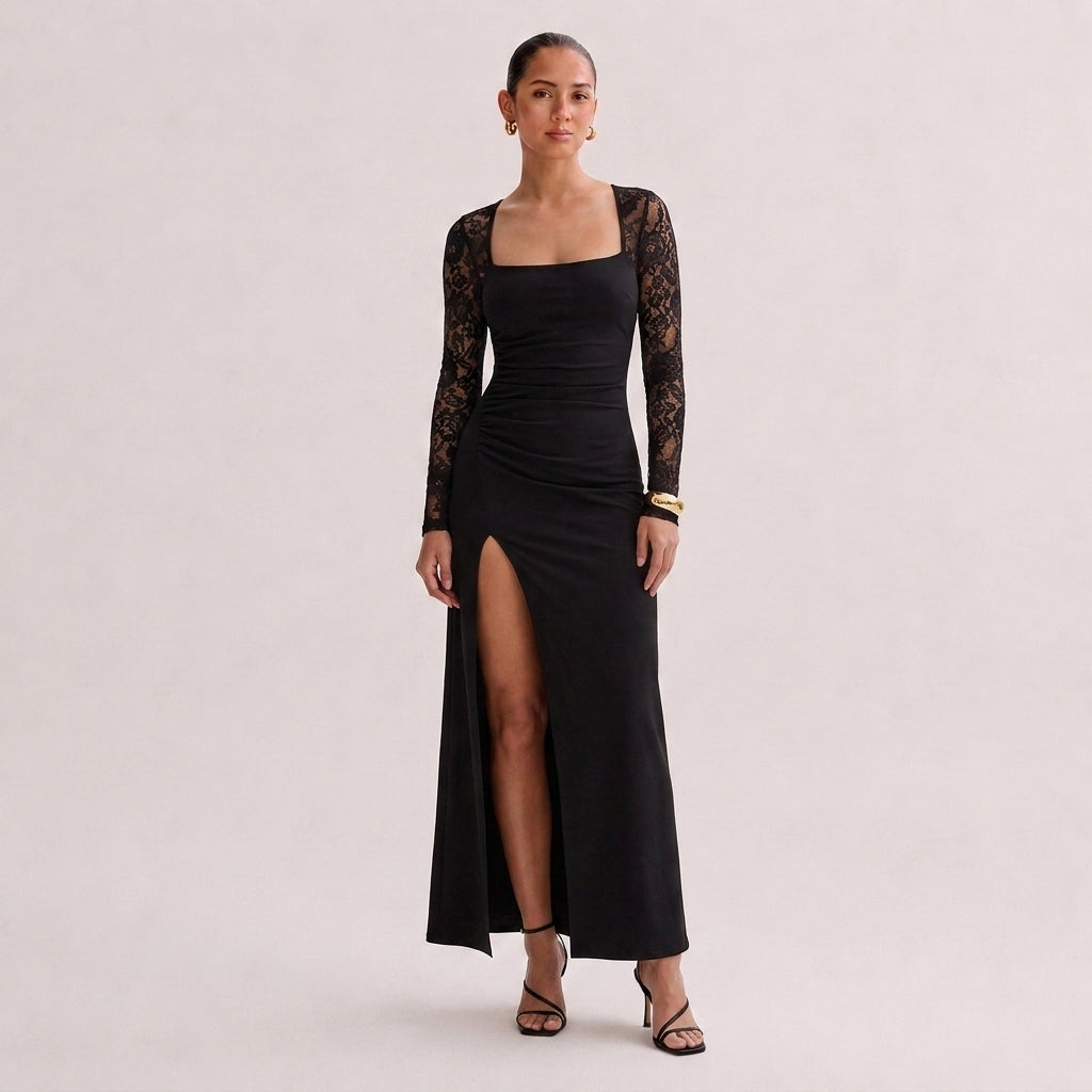 OLYVA – Noelle Spitzen-Abendkleid