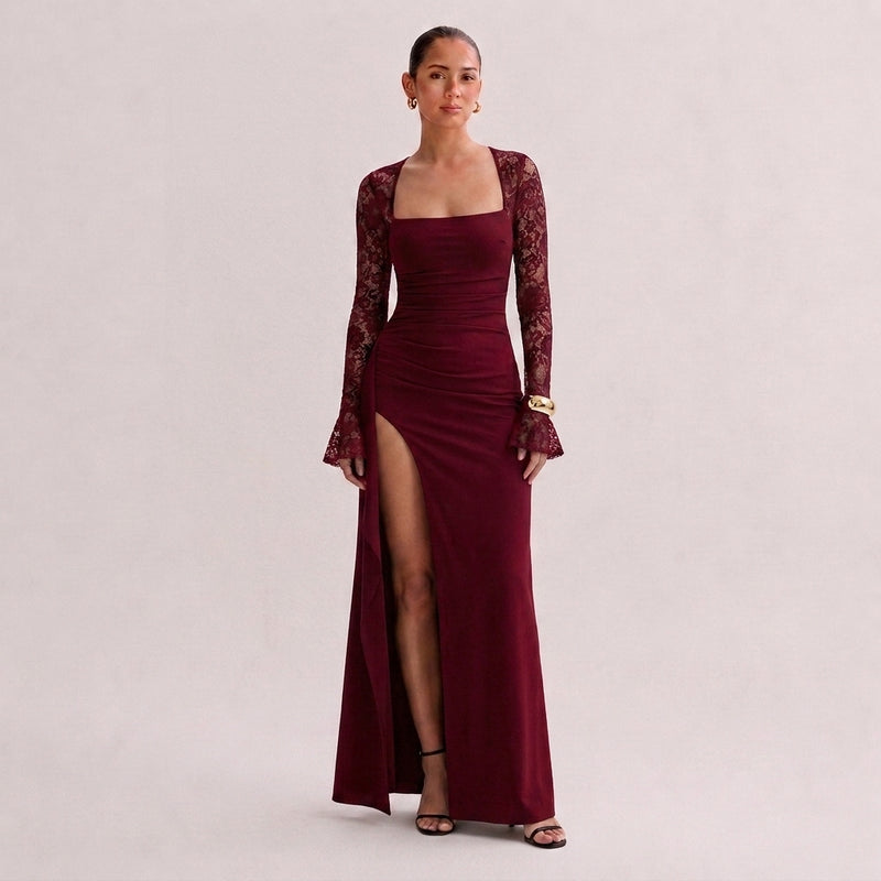 OLYVA – Noelle Spitzen-Abendkleid
