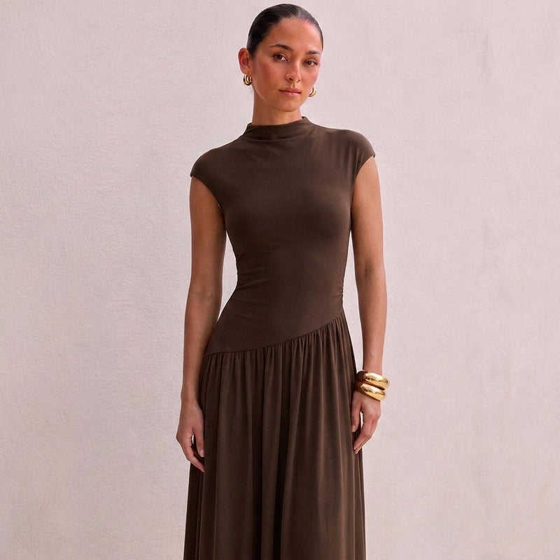OLYVA-Kleid mit figurbetontem Oberteil