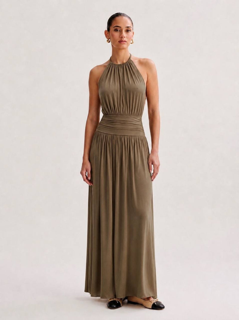 OLYVA – Maxikleid mit Neckholder